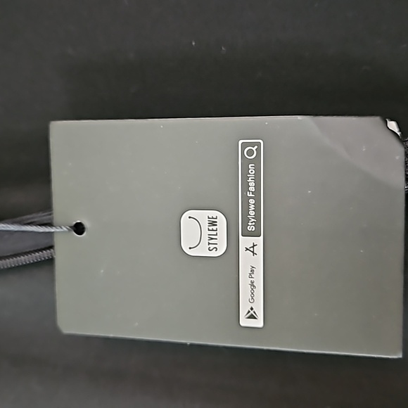 STYLEWE SZ. L Romper Beatiful long sleeve high neck black wide Leg romper NWT - Picture 6 of 9